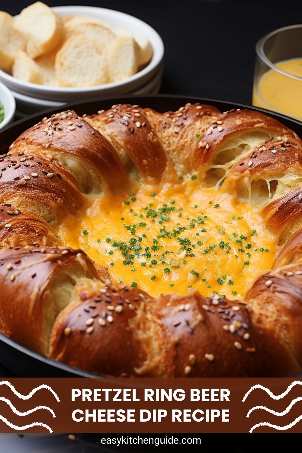 Pretzel Ring Beer Cheese Dip Recipe - Easy Kitchen Guide