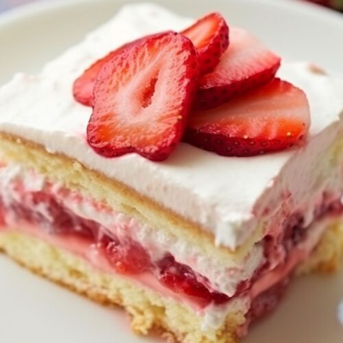 Strawberry Float Cake Recipe