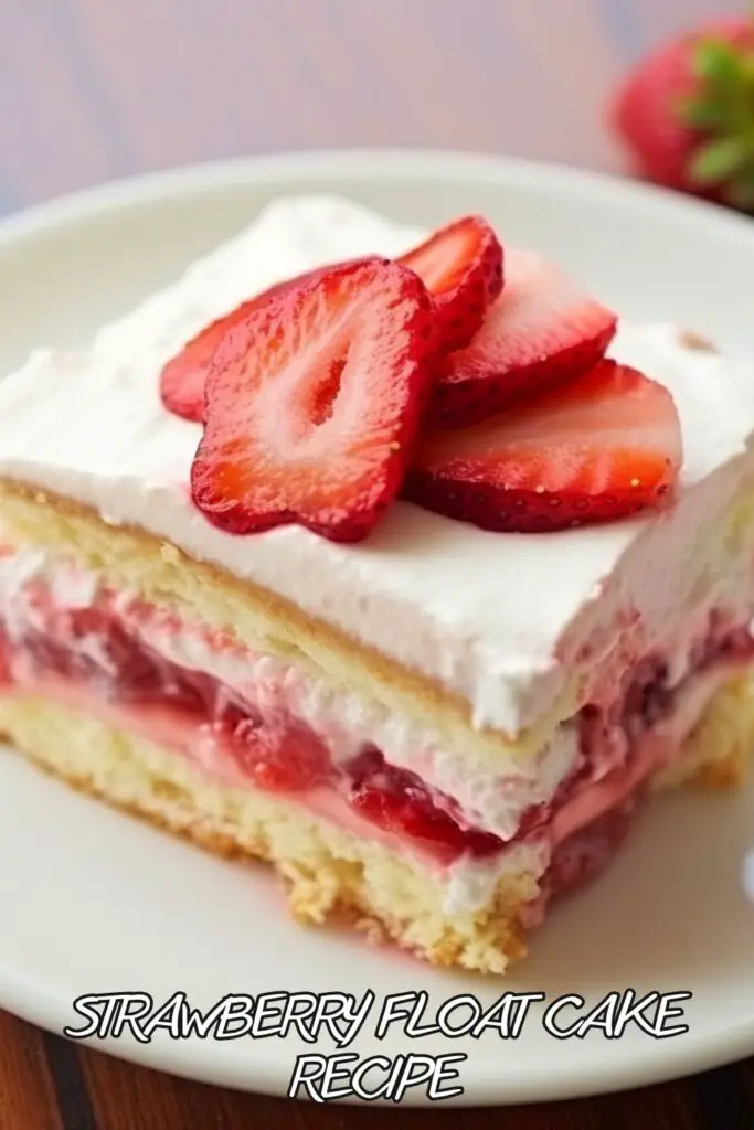Strawberry Float Cake Recipe