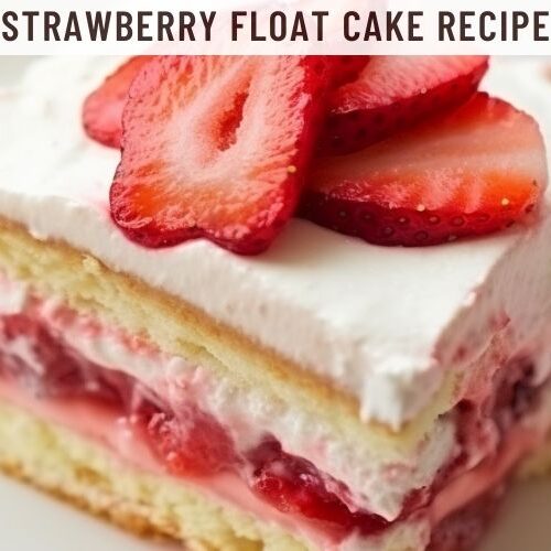 Strawberry Float Cake Recipe
