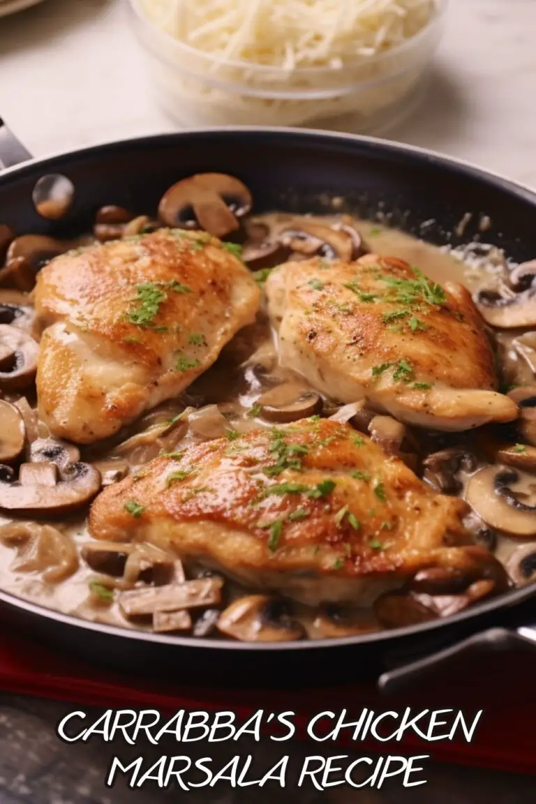 Carrabba's Chicken Marsala Recipe