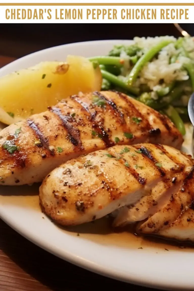 Cheddar's Lemon Pepper Chicken Recipe