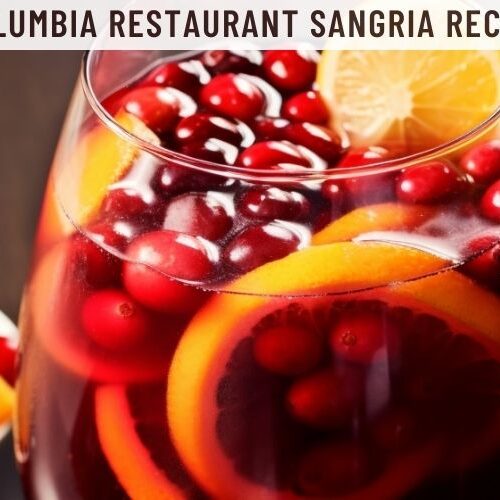 Columbia Restaurant Sangria Recipe