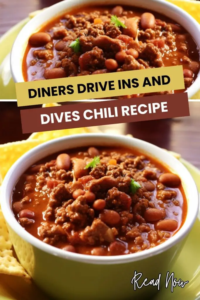 Diners Drive Ins and Dives Chili Recipe