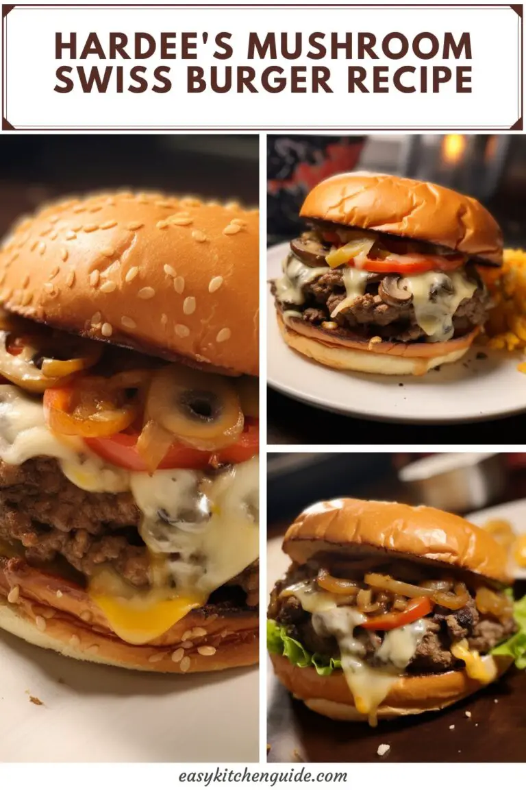 Hardee's Mushroom Swiss Burger Recipe