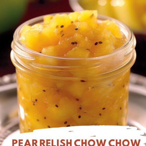 Pear Relish Chow Chow Recipe
