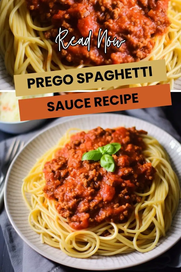 Prego Spaghetti Sauce Recipe