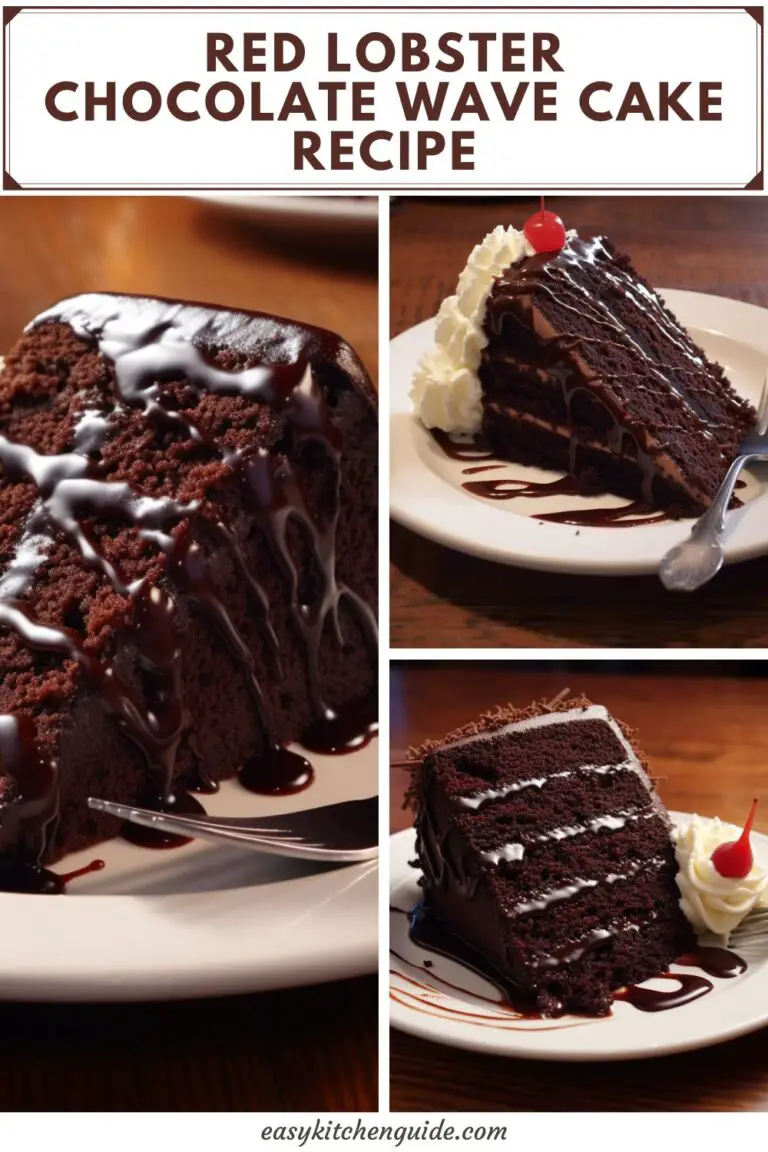 Red Lobster Chocolate Wave Cake Recipe