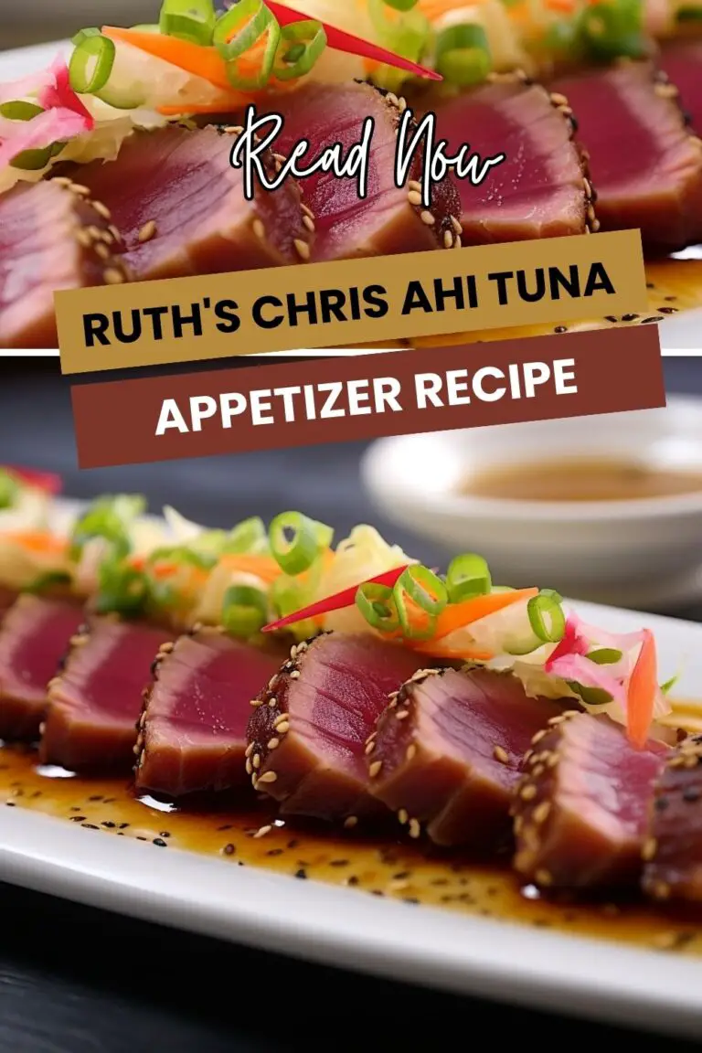 Ruth's Chris Ahi Tuna Appetizer Recipe