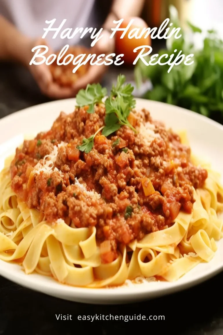 Harry Hamlin Bolognese Recipe