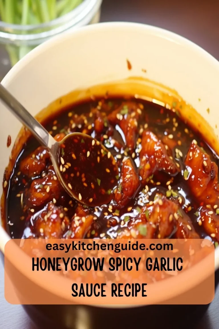 Honeygrow Spicy Garlic Sauce Recipe