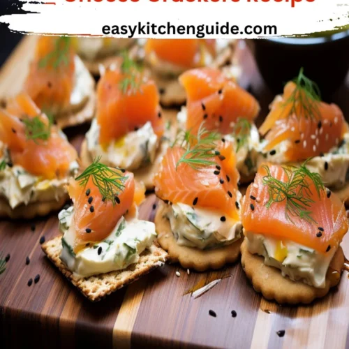 Smoked Salmon Cream Cheese Crackers Recipe