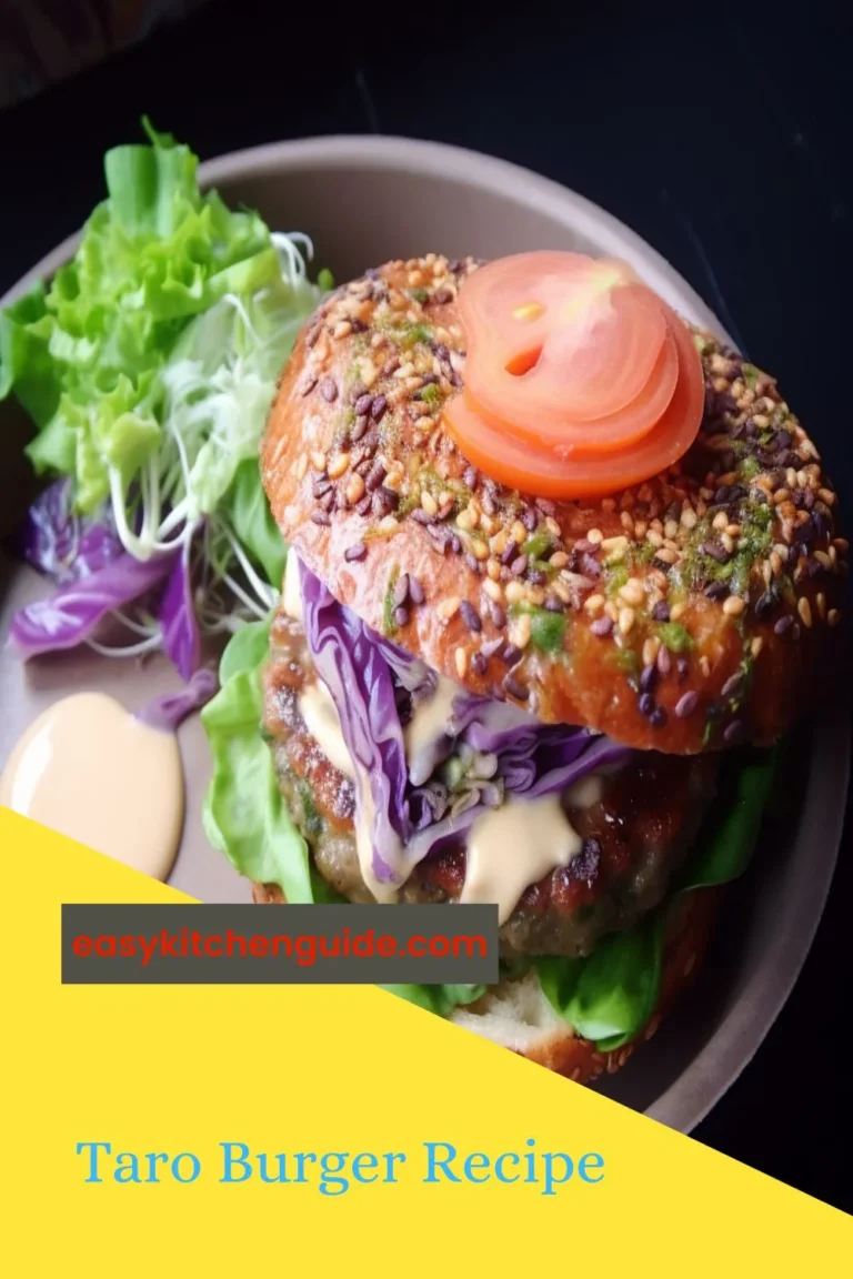 Taro Burger Recipe