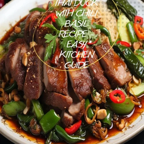Thai Duck With Chili Basil Recipe