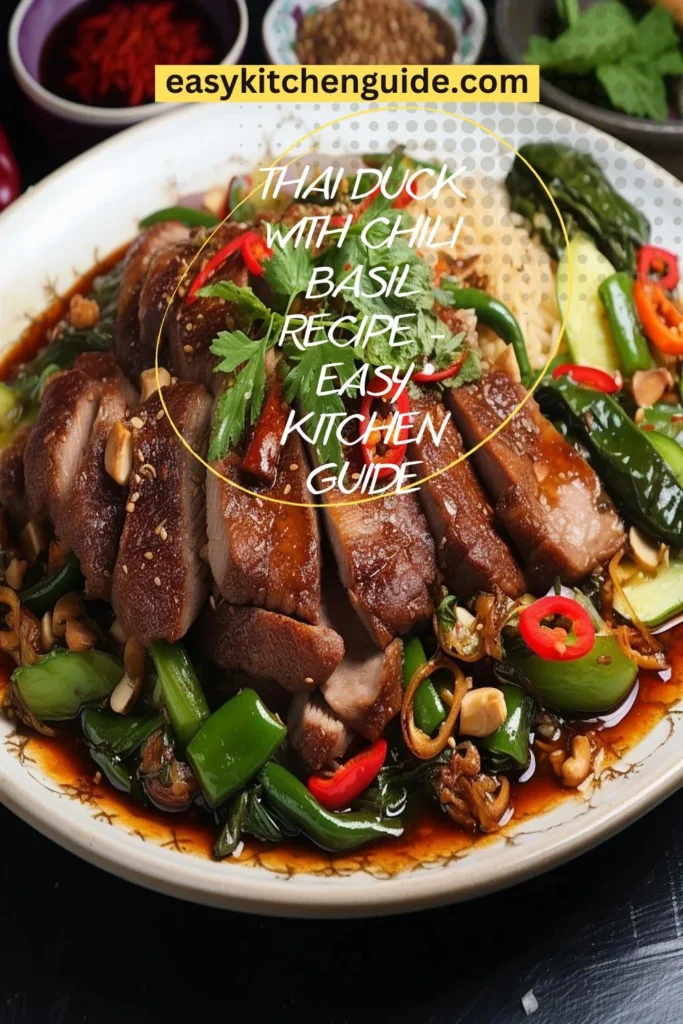 Thai Duck With Chili Basil Recipe