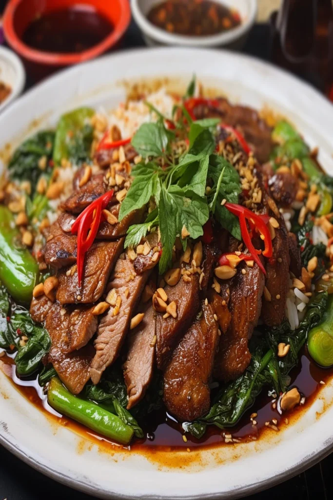 How To make Thai Duck With Chili Basil 