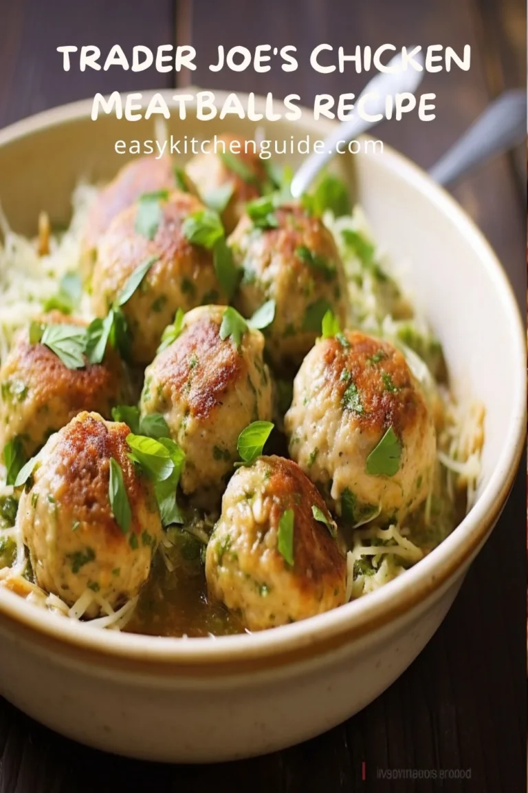 Trader Joe’s Chicken Meatballs Recipe