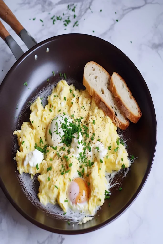 How to Make Creme Fraiche Scrambled Eggs