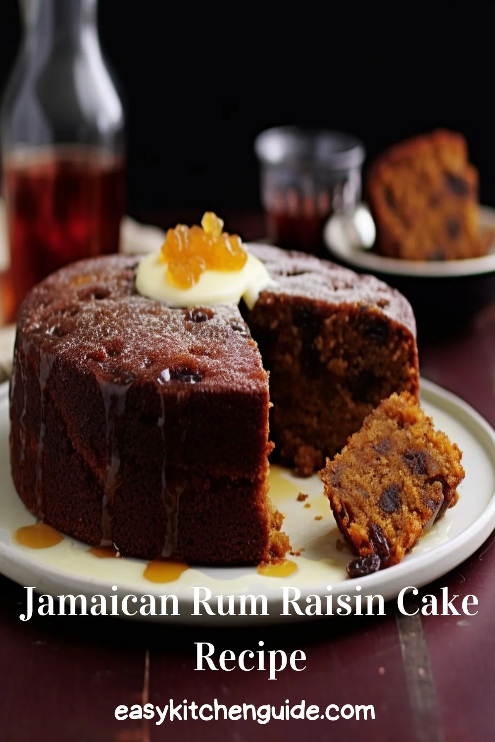 Jamaican Rum Raisin Cake Recipe