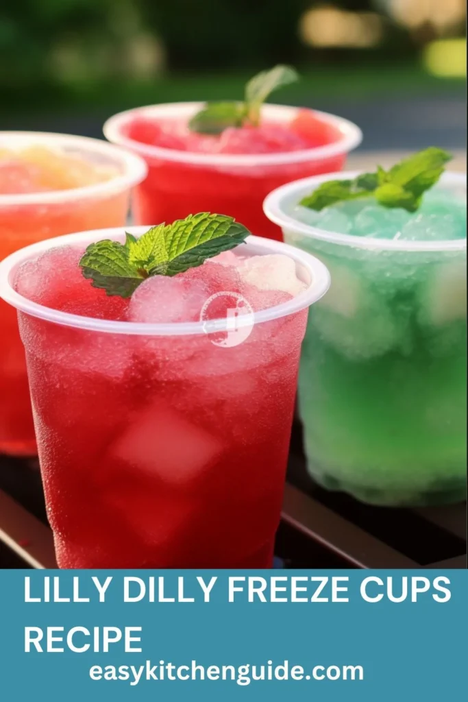 Lilly Dilly Freeze Cups Recipe