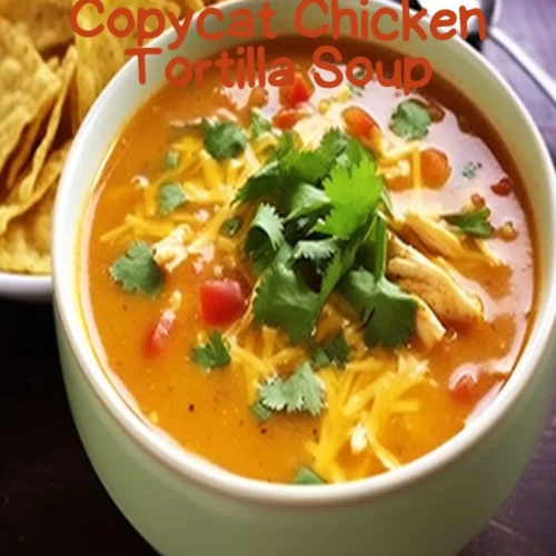 Mcalister’s Copycat Chicken Tortilla Soup