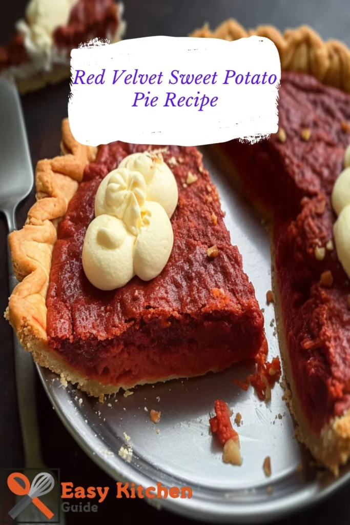 Red Velvet Sweet Potato Pie Recipe