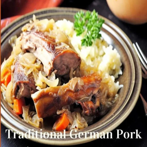 Traditional German Pork Ribs and Sauerkraut