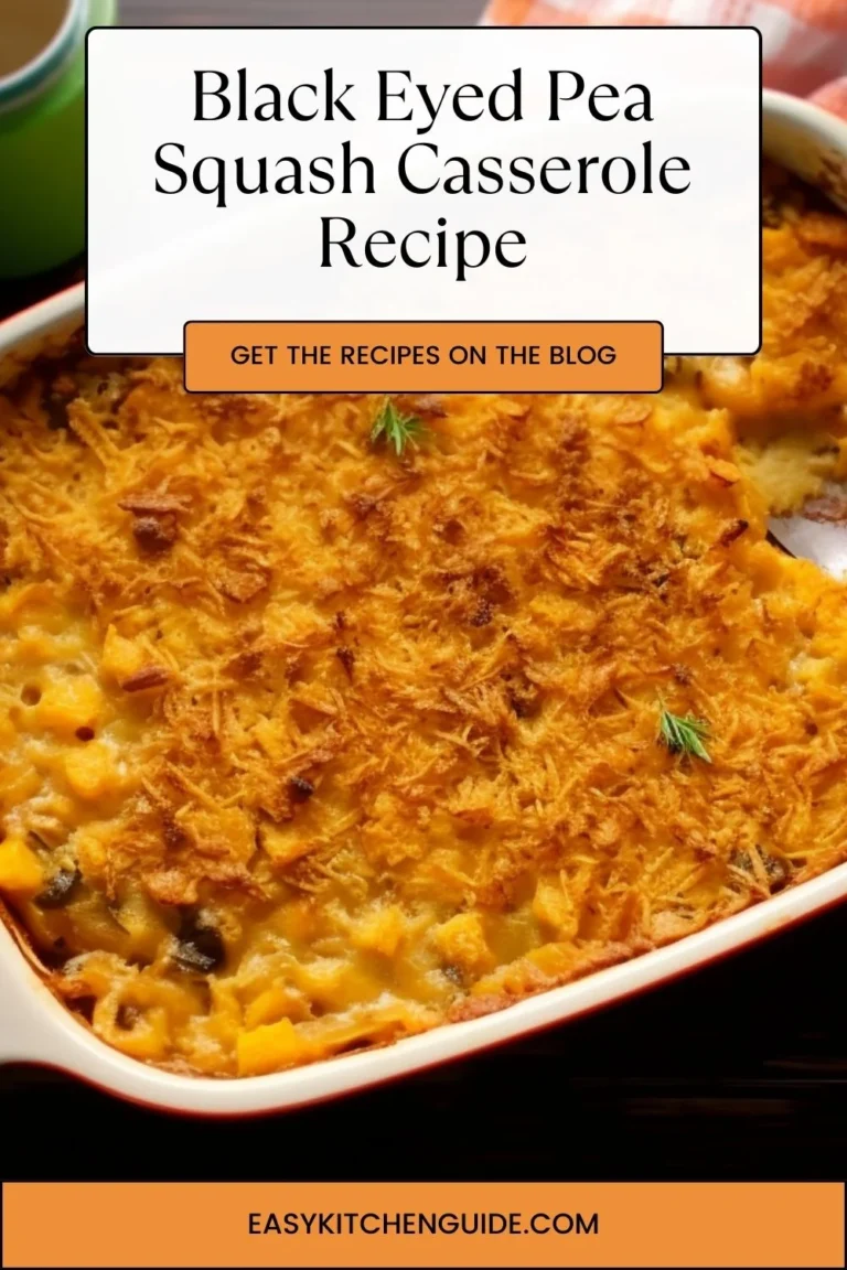 Black Eyed Pea Squash Casserole Recipe