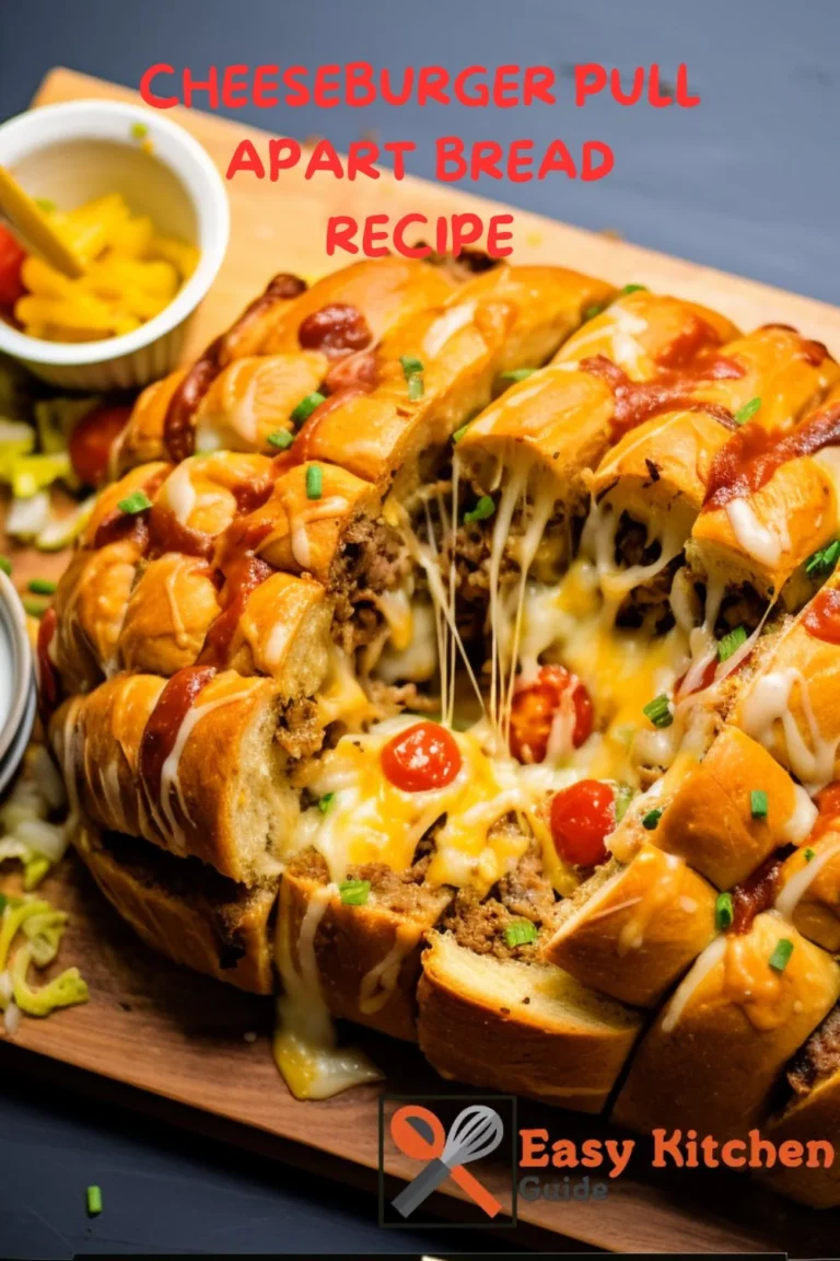 Cheeseburger Pull Apart Bread Recipe