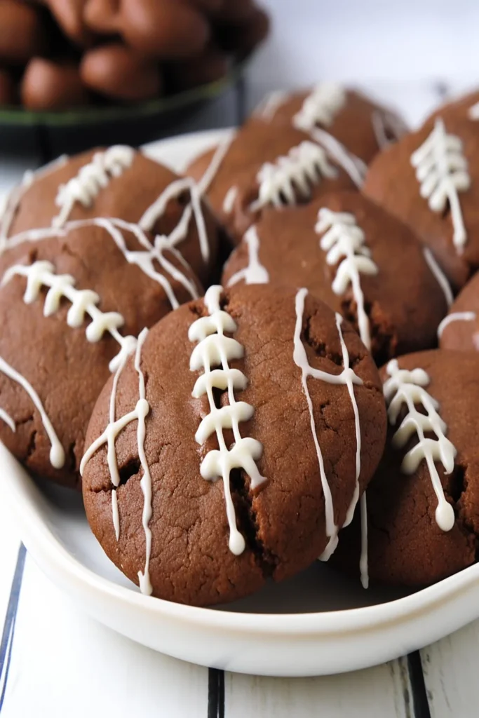 Chocolate Football Cookies Copycat Recipe