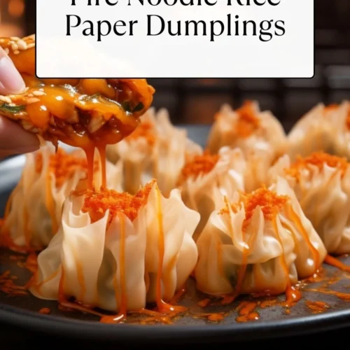 Fire Noodle Rice Paper Dumplings