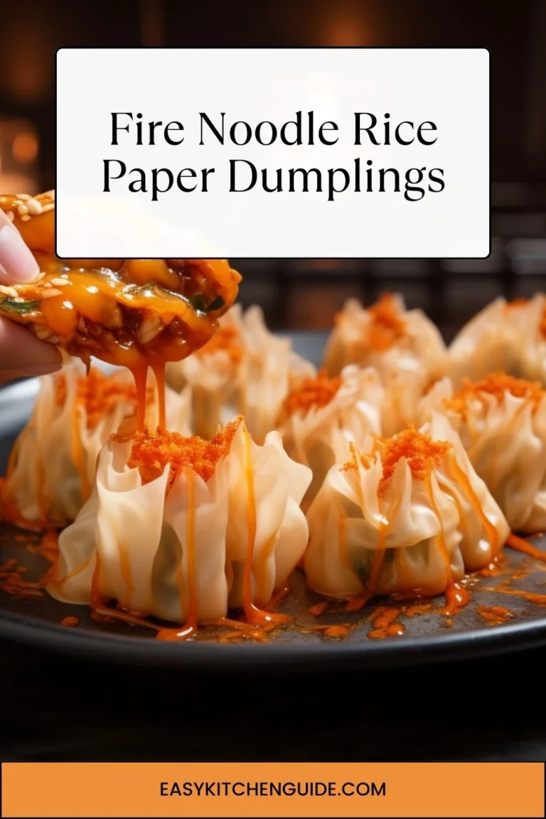 Fire Noodle Rice Paper Dumplings