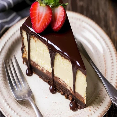 How to Make Cheesecake With Chocolate Ganache