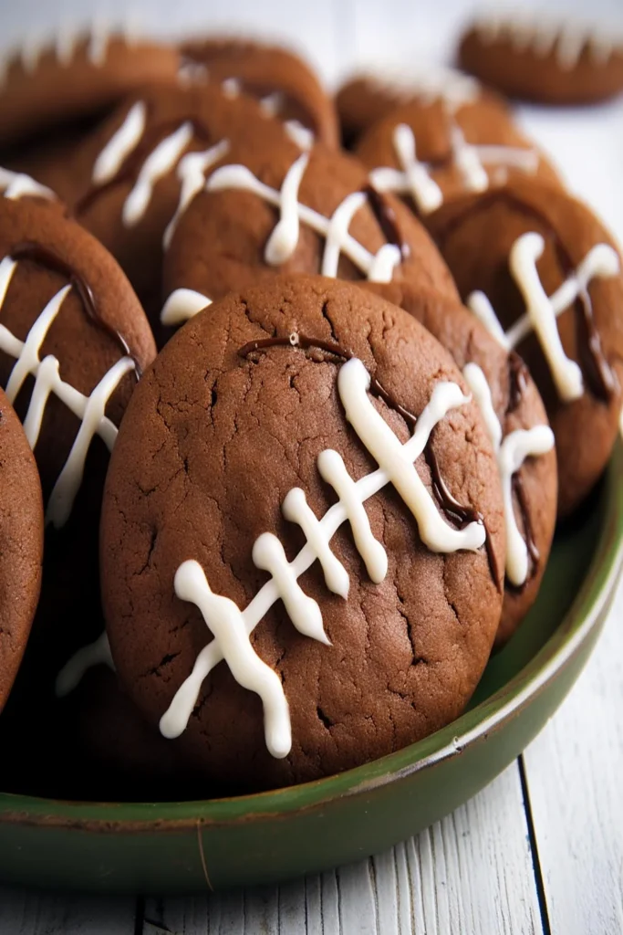 How to Make Chocolate Football Cookies