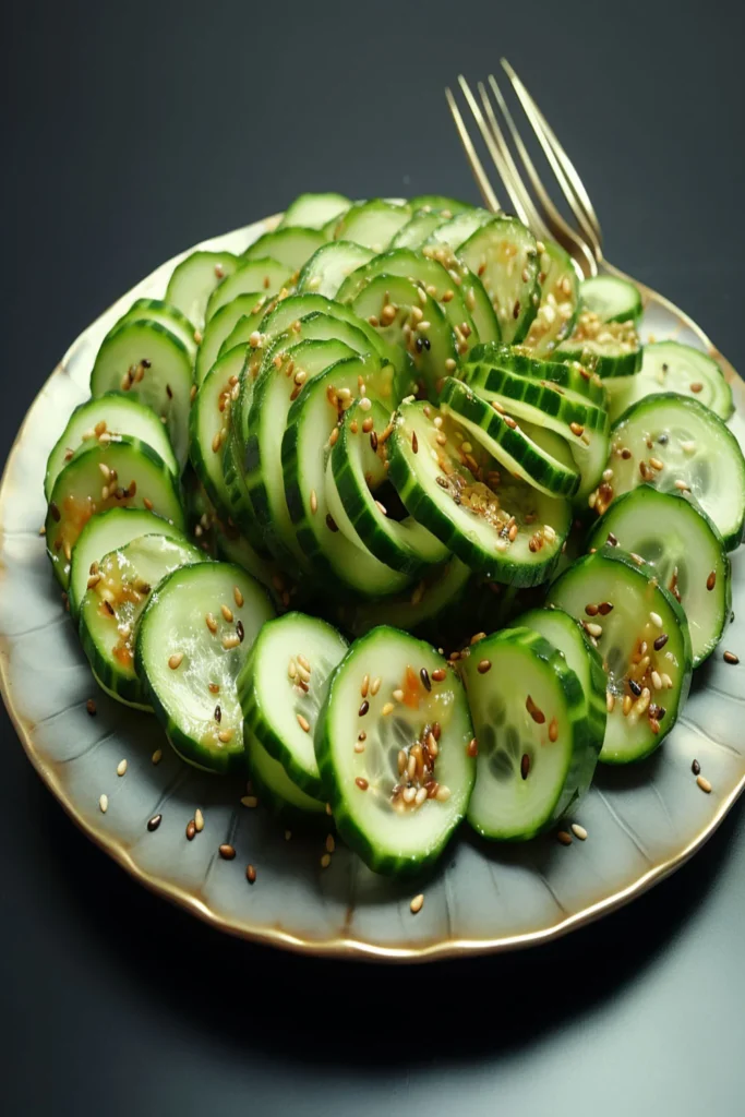 How to Make Spiral Cucumber Salad