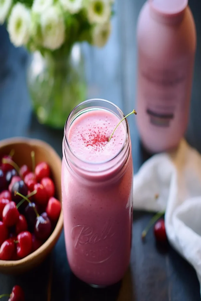 How to Make Tart Cherry Kefir Smoothie