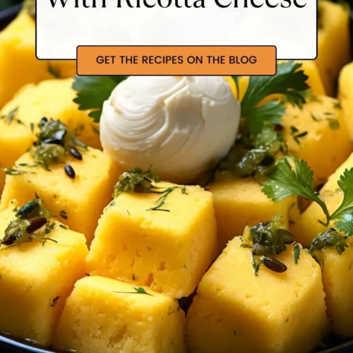 Mango Kalakand With Ricotta Cheese