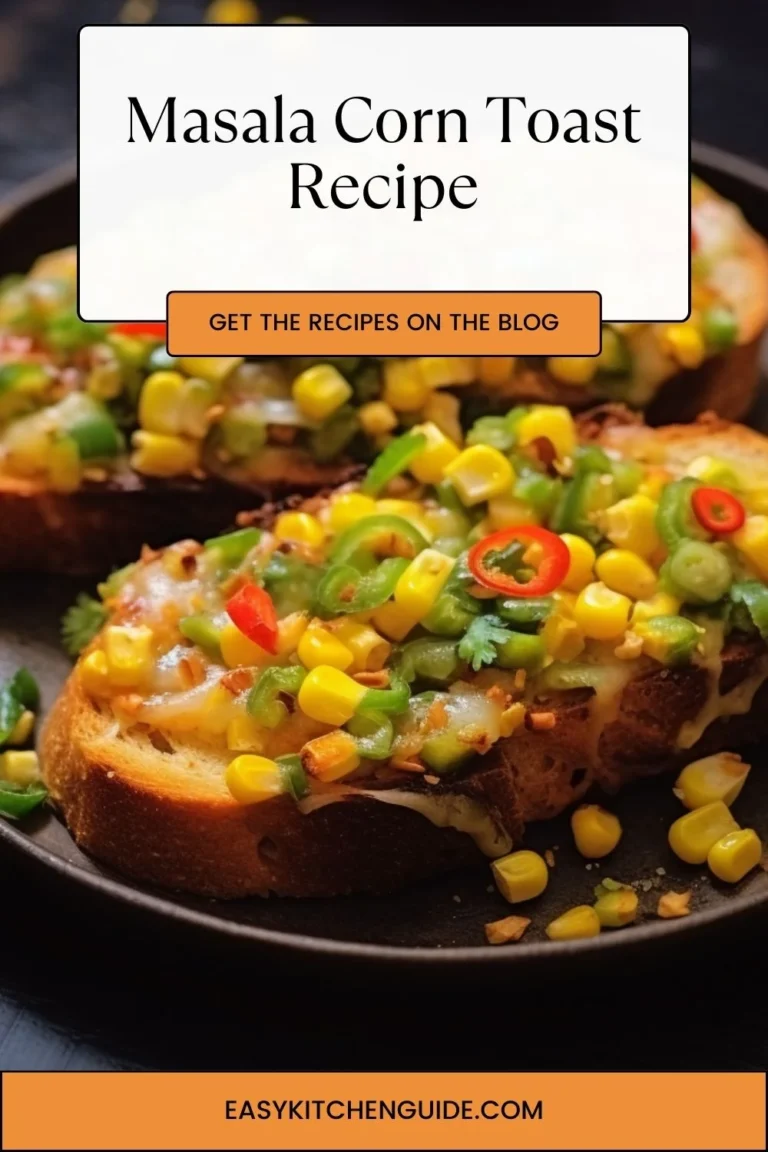 Masala Corn Toast Recipe