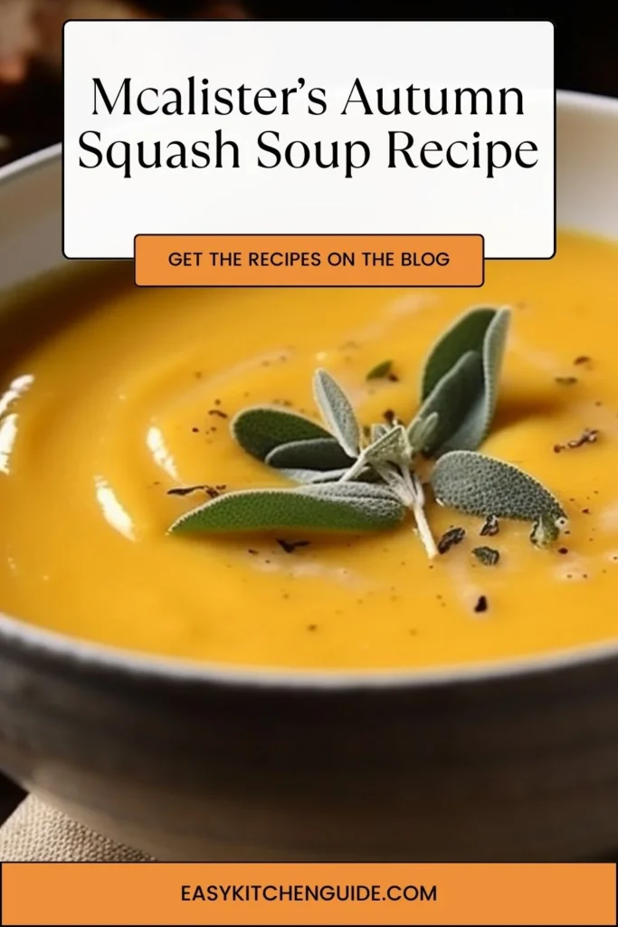 Mcalister’s Autumn Squash Soup Recipe