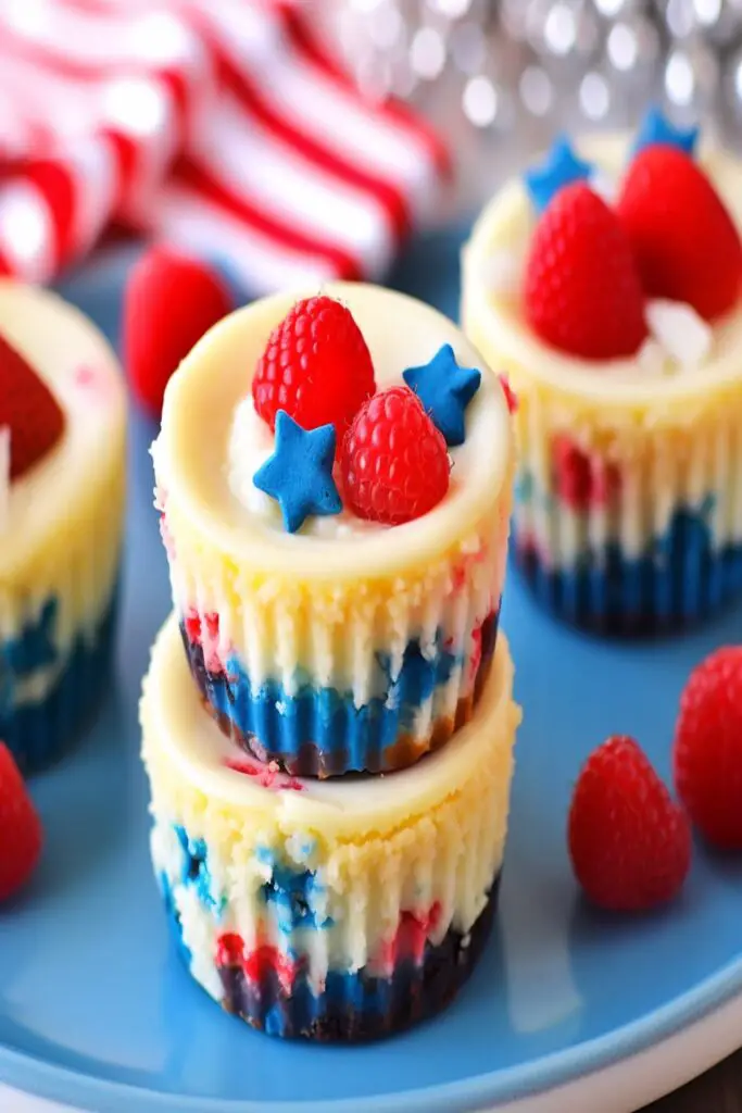 Patriotic Mini Cheesecakes Copycat Recipe