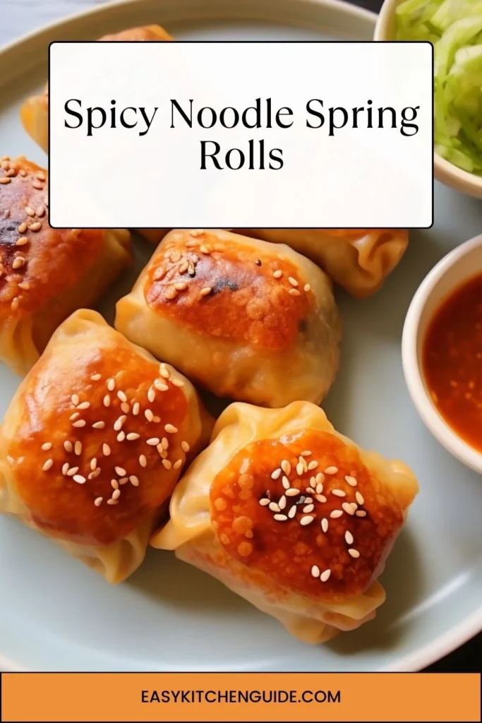 Spicy Noodle Spring Rolls