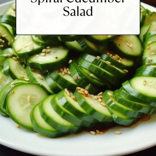 Spiral Cucumber Salad