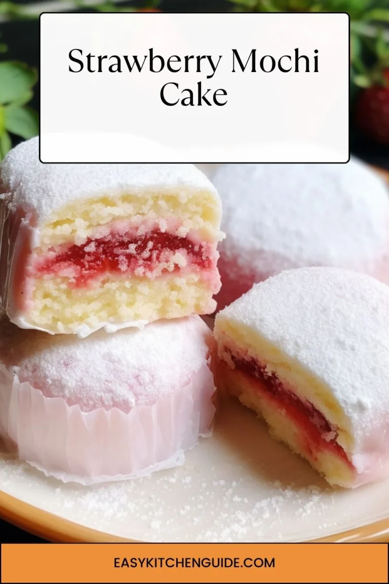 Strawberry Mochi Cake