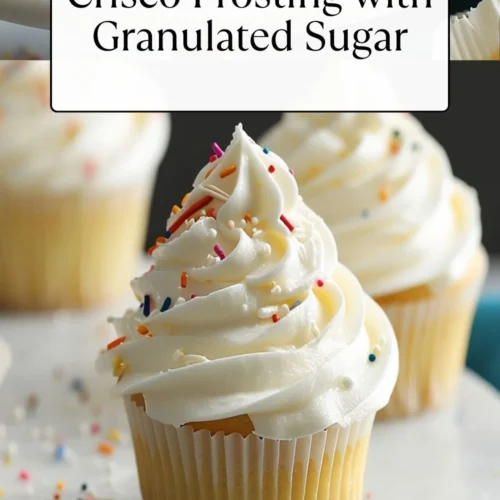 Crisco Frosting with Granulated Sugar