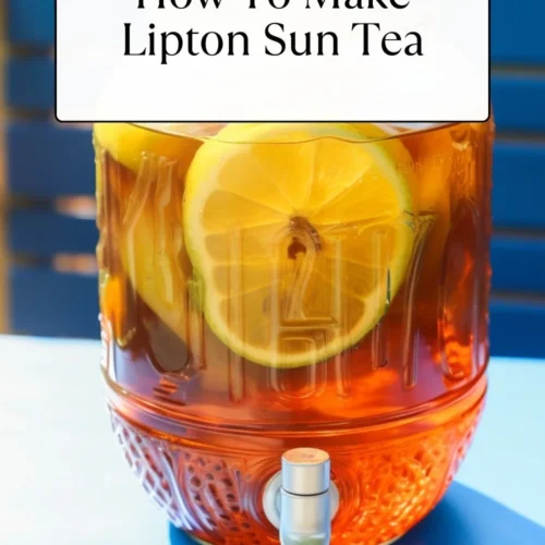 How To Make Lipton Sun Tea