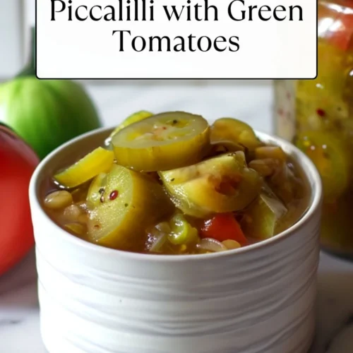 How to Make Piccalilli with Green Tomatoes