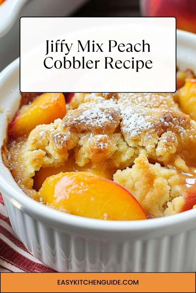 Jiffy Mix Peach Cobbler Recipe