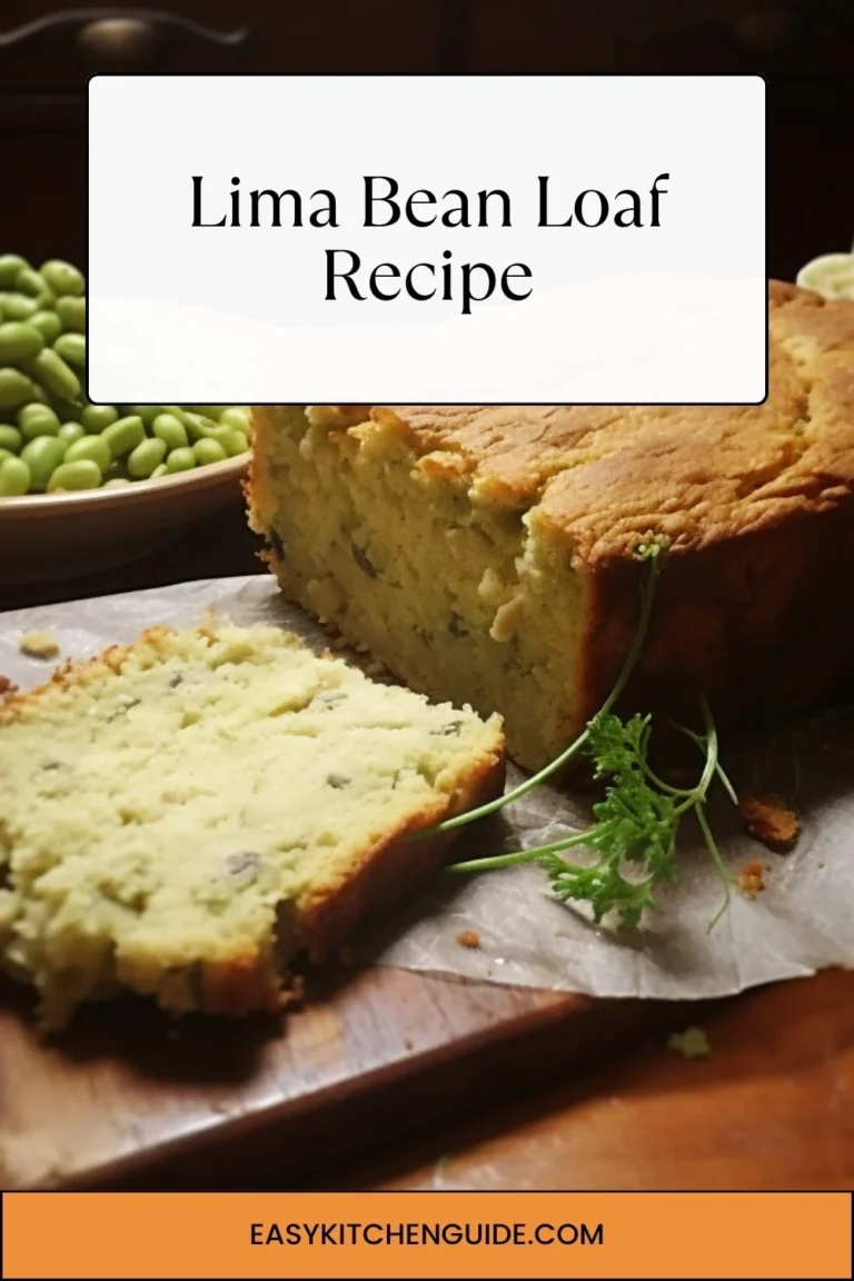 Lima Bean Loaf Recipe