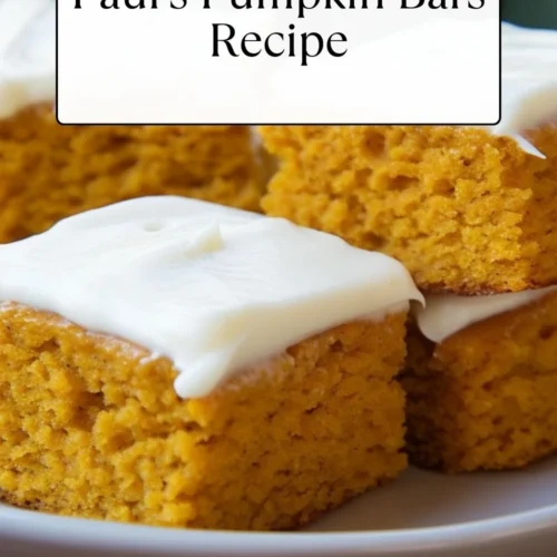 Paul’s Pumpkin Bars Recipe