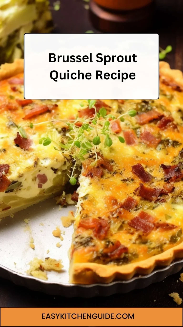 Brussel Sprout Quiche Recipe